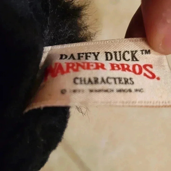 Vintage 1971 Daffy Duck Poseable Plush Warner Brothers 18" - Picture 4 of 5